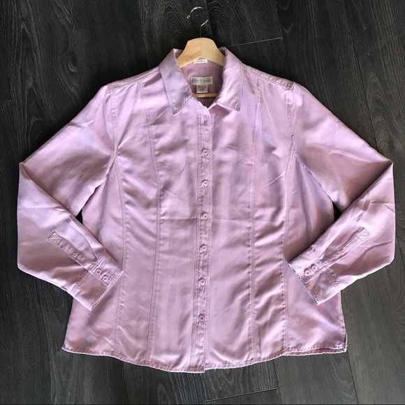 🐝 BNWOT Suede Pastel Purple Shirt Shacket L - Picture 6 of 7